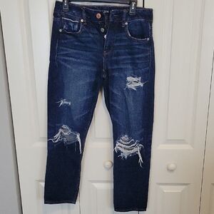 American Eagle Dark Wash Tomgirl Jeans